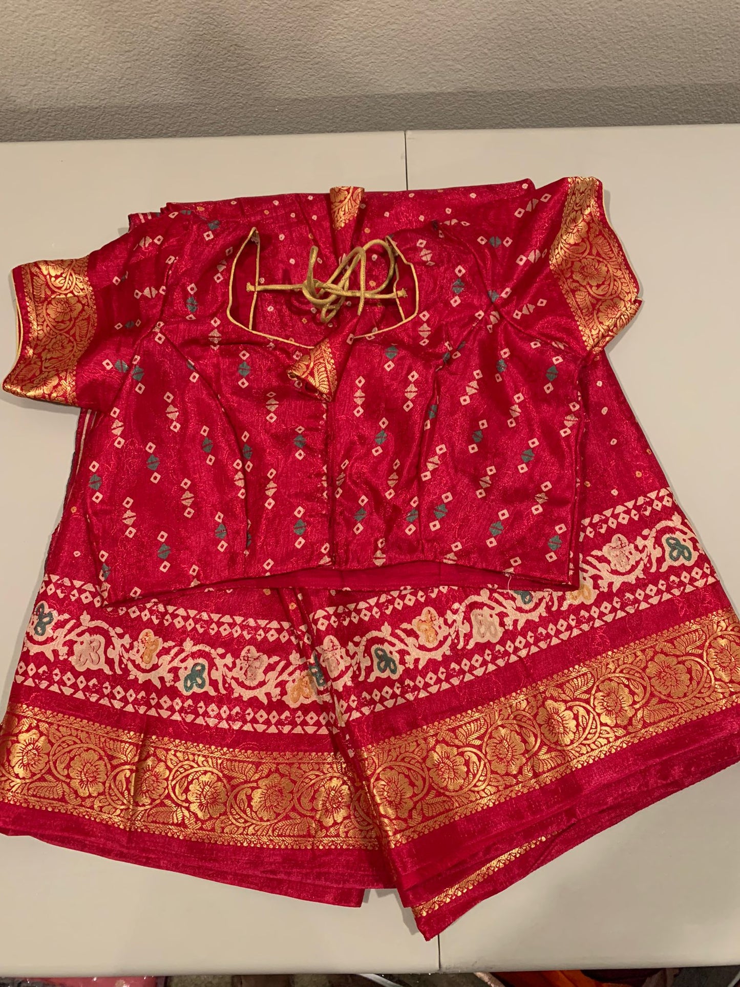 2 for $65 crape bhandhini saree