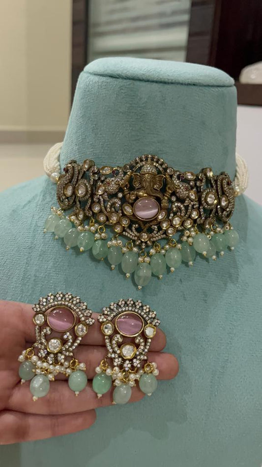 Jewelry-- Victorian ganesha choker